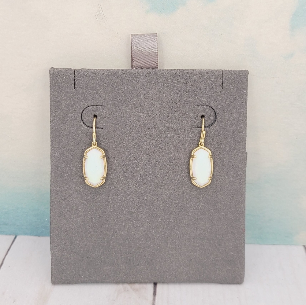 Kendra Scott Lee Earrings Opal Vermeil